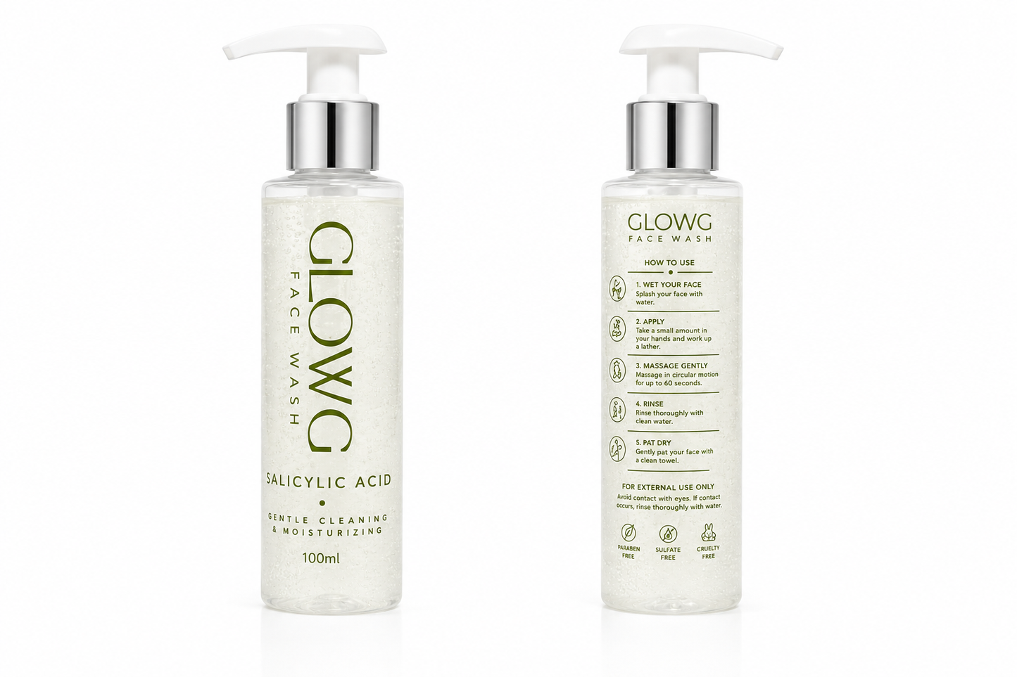 GLOW G Face Wash with Salicylic Acid – Gentle Cleansing & Moisturizing | 100ml